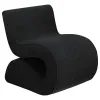 Coaster Fine Furniture 903155 Ronea - Boucle Upholstered Armless Curved Chair - Charcoal