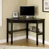 Furniture of America CM-DK6643 Porto - Corner Desk - Black