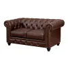 Furniture of America CM6269BR-LV-VN Stanford - Loveseat - Brown