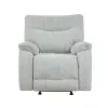 New Classic U2542-13-MST Chablis - Glider Recliner With Heat And Massage - Mist Gray
