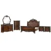 New Classic 00-2477-36N New Classic 00-2477-36N Bella Notte - Queen 6 Piece Bedroom Set (Padded Sleigh Bed, Dresser, Mirror, Chest, 2 Nightstands) - Cherry