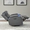 Liberty Furniture 7019BG-12P Chapman - Swivel Glider Recliner P2 - Aline Blue Gray