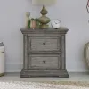 Liberty Furniture 361G-BR61 Liberty Furniture 361G-BR61 Big Valley - 2 Drawer Night Stand With Charging Station - Graystone