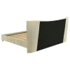 Coaster Fine Furniture 315956KE Evelyn - Upholstered Eastern King Panel Platform Bed - Ivory