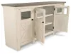 Ashley Furniture W647-60 Bolanburg - Extra Large TV Stand - White / Brown / Beige