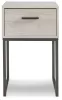 Ashley Furniture EB1864-291 Socalle - One Drawer Night Stand - Vinyl-Wrapped - Light Natural
