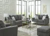 Ashley Furniture 28502/38/35/20/14 Ashley Furniture 28502/38/35/20/14 Stairatt - 4 Pc. - Sofa, Loveseat, Chair, Ottoman - Gravel