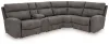 Ashley Furniture 61003S5 Ashley Furniture 61003S5 Next-Gen Durapella - 5-Piece Power Reclining Sectional With Console - Slate