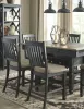 Ashley Furniture D736/32/124(6)/76(2) Ashley Furniture D736/32/124(6)/76(2) Tyler Creek - 9 Pc. - Counter Table, 6 Barstools, 2 Cabinets - Dark Gray