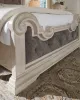 Ashley Furniture PCB948B4 Bruchandi - King Upholstered Panel Bed - Antique White