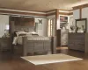 Ashley Furniture B251B3 Juararo - Queen Poster Bed - Dark Brown