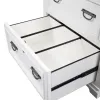 Liberty Furniture 417-HO147 Allyson Park - Bunching Lateral File Cabinet - Wirebrushed White / Charcoal