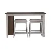 Liberty Furniture 942TT-CD-5CTS Liberty Furniture 942TT-CD-5CTS Brook Creek - 5 Piece Counter Set - White / Wood Tone Tops
