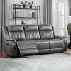 New Classic U2506-30-GRY Enzo - Sofa With Dual Recliner - Gray