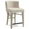 Riverside Furniture 73455 Cascade - Upholstered Curve-Back Counter Stool (Set of 2) - Dovetail