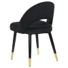 CoasterEssence 193562 Lindsey - Upholstered Dining Side Chair (Set of 2) - Black