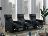 CoasterEveryday 600181-S3A Toohey - 5 Piece Upholstered Tufted Recliner Living Room Set - Black