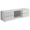 CoasterEssence 700825 Galvin - 4-Drawer Wood TV Stand - White High Gloss