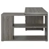 CoasterEveryday 800518 Yvette - 3-Drawer L-Shape Computer Desk - Weathered Gray