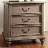 Furniture of America CM7611N Belgrade - Nightstand - Rustic Natural