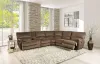 Furniture of America CM9909BR-SECT-PM Cerelia - Power Sectional - Brown
