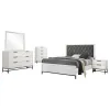 Coaster Fine Furniture 224861Q-S5 Sonora - 5 Piece Queen Bedroom Set - White