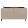 Coaster Fine Furniture 509412 Jade - Chenille Upholstered Sculpted Track Arm Loveseat - Latte
