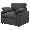 Coaster Fine Furniture 609533P Collins - Upholstered Power Recliner Chair - Dark Gray