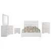 Coaster Fine Furniture 203511F-S5 Felicity - 5 Piece Full Bedroom Set - White High Gloss