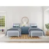 Riverside Furniture 30779-30793-30792 Riverside Furniture 30779-30793-30792 Rosalie - Twin Upholstered Bed - Blue / White