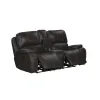 New Classic U093-25-CHG New Classic U093-25-CHG Brookings - Console Loveseat With Dual Recliners - Charcoal