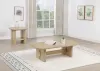 Coaster Fine Furniture 706588-S2 Kailani - 2-Piece Coastal Coffee And End Table Set - Beige Oak