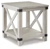 Ashley Furniture T929-3 Carynhurst - Rectangular End Table - Whitewash
