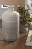 Ashley Furniture L121854 Marnina - Ceramic Table Lamp (Set of 2) - Taupe