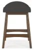 Ashley Furniture D615-224 Ashley Furniture D615-224 Lyncott - Upholstered Barstool (Set of 2) - Charcoal / Brown