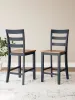 Ashley Furniture D399-124 Ashley Furniture D399-124 Gesthaven - Barstool (Set of 2) - Natural / Blue