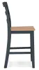 Ashley Furniture D399-124 Ashley Furniture D399-124 Gesthaven - Barstool (Set of 2) - Natural / Blue