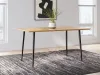 Ashley Furniture D501-25 Gretlynn - Rectangular Dining Room Table - Black / Natural