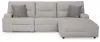 Ashley Furniture 93605S6 Ashley Furniture 93605S6 Acklen Place - 3-Piece Power Reclining Sectional With RAF Power Reclining Back Chaise - Pewter