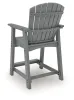 Ashley Furniture PCP227-124 Sanctuary Beach - Barstool (Set of 2) - Dark Gray
