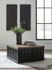 Ashley Furniture T721-00 Rylandyn - Lift Top Cocktail Table - Black / Light Brown