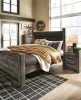 Ashley Furniture B440B6 Wynnlow - King Upholstered Poster Bed - Gray