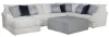 Jackson Furniture Industries 2470/30/72/75/28-21 Jackson Furniture Industries 2470/30/72/75/28-21 Polaris - 3 Piece Sectional With Comfort Coil Seating, 9 Included Accent Pillows And Included Cocktail Ottoman (Left Side Facing Chaise) - Sugar