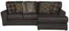Jackson Furniture Industries 4378/46/76-09 Jackson Furniture Industries 4378/46/76-09 Denali - 2 Piece Italian Leather Match Sofa Chaise With Right Side Facing Chaise - Chocolate