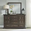 Liberty Furniture 361-BR-DM Big Valley - Dresser & Mirror - Brownstone