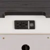 Liberty Furniture 417-BR61 Allyson Park - Nightstand With Charging Station - Wirebrushed White / Charcoal