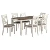CoasterEveryday 190721 Fortress - 7 Piece Rectangular Dining Set - Vintage Vanilla