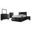CoasterEssence 202701KE-S5 Briana - 5 Piece Eastern King Bedroom Set - Black