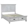 CoasterEssence 205330Q-S4 Franco - Queen 4 Piece Bedroom Set - Distressed White