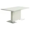 CoasterEssence 102310-S5W Anges - 5 Piece Dining Table Set - White High Gloss And White